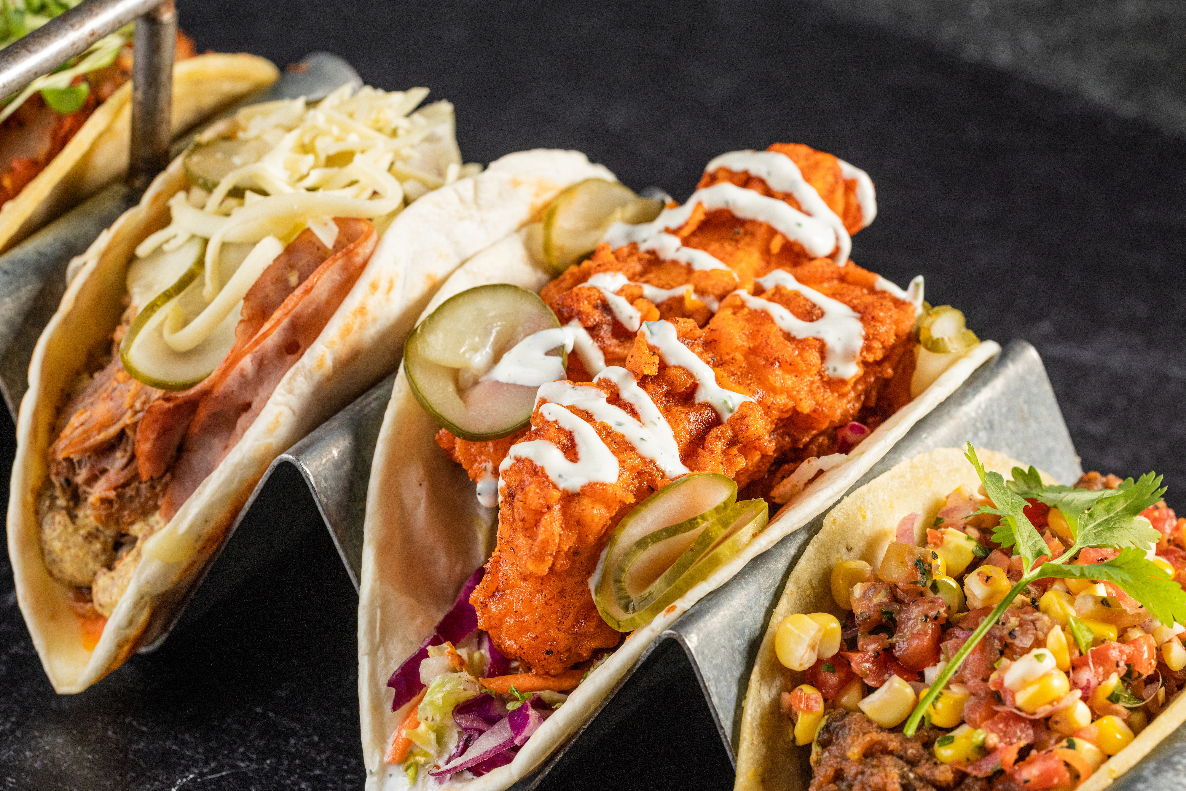 multiple tacos courtesy velvet taco